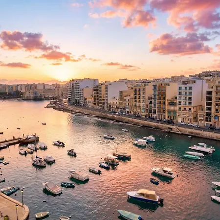 公寓 Spinola Fantastic Seafront Duplex & Penthouse Saint Julian's
